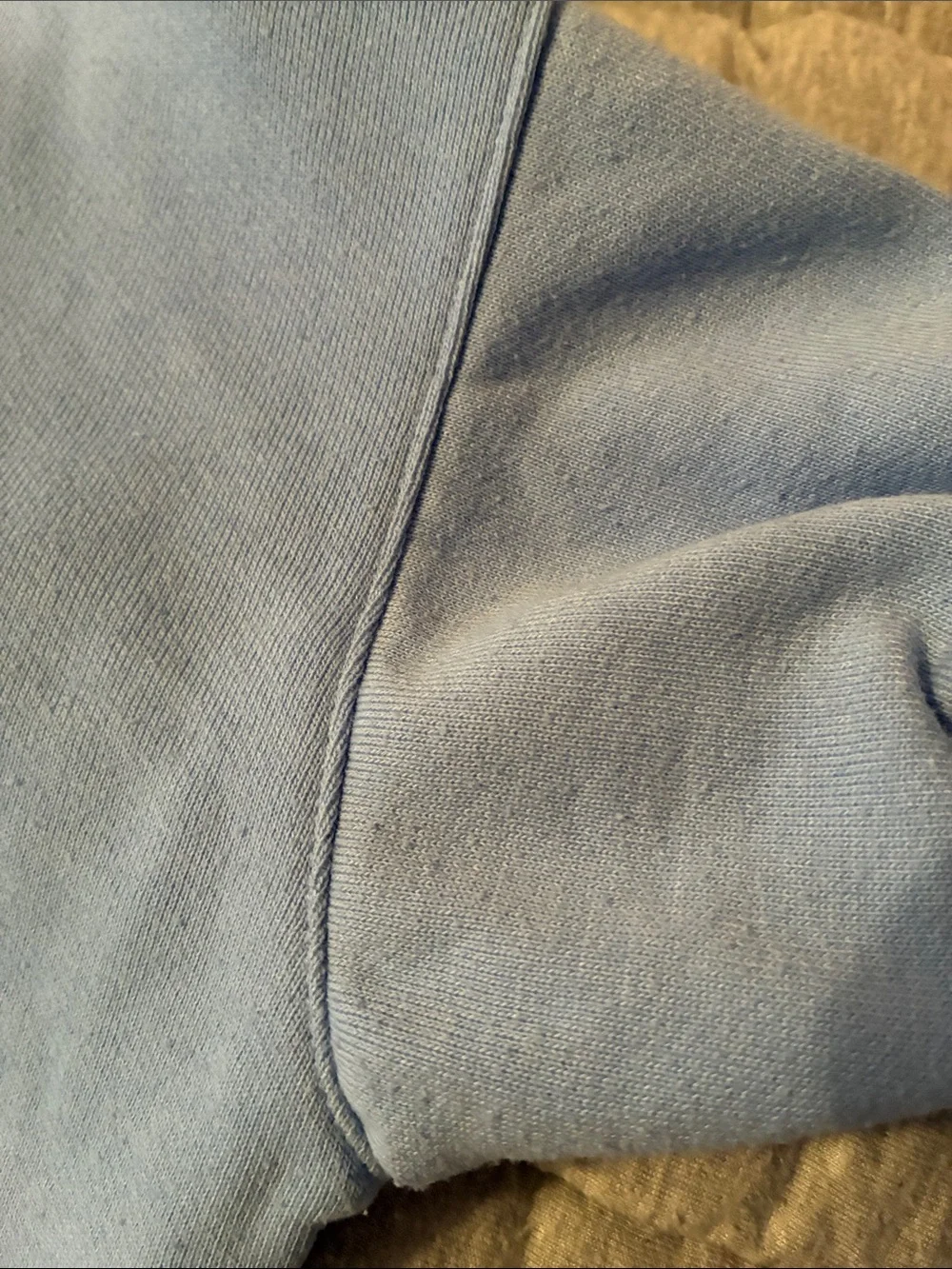ALO Yoga Polo Henley Oversized Blue Cropped Pullover Sweatshirt XS